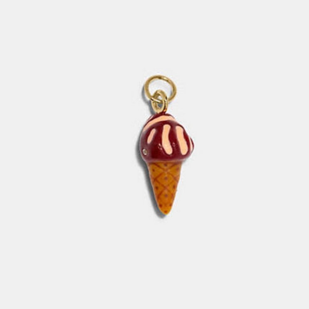 Coach RETRO Vintage Ice Cream Cone Charm NWT
